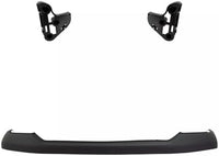 Front Bumper Face Bar Chrome Steel + Upper Cover Primed + Support Brackets Left Driver & Right Passenger Side Direct Replacement Compatible With 2007-2013 Toyota Tundra TO1002182