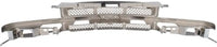 Front Grille Primed Mesh Insert With Chrome Center Bar Plastic Direct Replacement Compatible With 1998-2004 Chevrolet S10 / 1998-2005 Blazer GM1200419 15048519