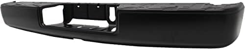 Rear Step Bumper Face Bar Primed Steel With Tow Hitch Direct Replacement Compatible With 2017-2019 Nissan Titan / 2016-2019 XD NI1102163 85030EZ50A