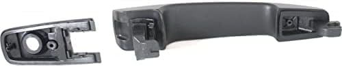 Front Exterior Door Handle + Cover with Keyhole Primed Plastic Left Driver Side Direct Replacement Compatible with 2008-2011 Ford Focus FDH010117 8S4Z5422404BAPTM
