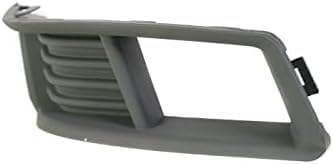 Set Of 2 Front Fog Light Molding Primed Plastic Left Driver & Right Passenger Side Direct Replacement Compatible With 2008-2013 Cadillac CTS GM1039113 GM1038113 20757038 20757039