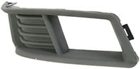 Set Of 2 Front Fog Light Molding Primed Plastic Left Driver & Right Passenger Side Direct Replacement Compatible With 2008-2013 Cadillac CTS GM1039113 GM1038113 20757038 20757039