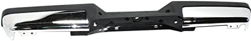 Step Bumper Assembly Chrome Steel With Pads Fleetside Direct Replacement Compatible With 1993-2011 Ford Ranger FO1102306 4L5Z17906AA-PFM