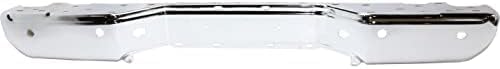 Step Bumper Face Bar Chrome Steel With Object Sensor Holes Direct Replacement Compatible With 2013-2019 Nissan Frontier NI1102157 850309BF0B
