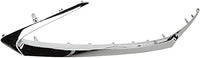Front Bumper Grille Molding Chrome Plastic Direct Replacement Compatible With 2016-2017 Lexus CT200h LX1216105 5312276020