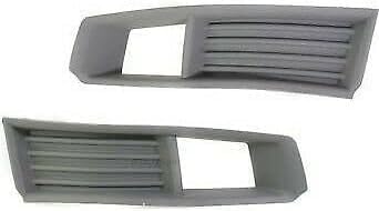 Set Of 2 Front Fog Light Molding Primed Plastic Left Driver & Right Passenger Side Direct Replacement Compatible With 2008-2013 Cadillac CTS GM1039113 GM1038113 20757038 20757039