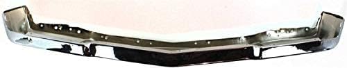 Front Bumper Face Bar Chrome Steel Direct Replacement Compatible With 1980-1990 Chevrolet Caprice GM1002157 14083928