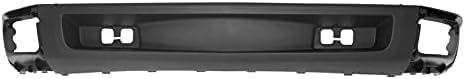 Front Bumper Primed + Lower Valance Air Deflector + Extension + End Caps Left Driver & Right Passenger Side Direct Replacement Compatible With 2009-2013 Chevrolet Silverado 1500