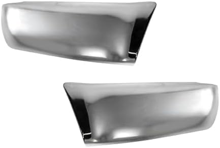 Set Of 2 Rear Bumper End Caps Chrome Steel Left Driver & Right Passenger Side Direct Replacement Compatible With 1990-1995 Toyota 4Runner TO1104104 TO1105104 5210689106 5210789104