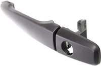 Front Exterior Door Handle + Cover Primed Plastic with Keyhole Left Driver Side Direct Replacement Compatible with 2008-2017 Mitsubishi Lancer FDH010237 5716A013XA 5716A015XA