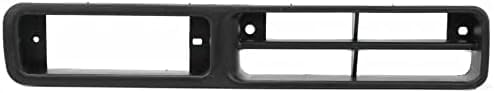Front Bumper Brackets + Fog Light Molding Bezels Primed Left Driver & Right Passenger Side Direct Replacement Compatible With 1995-1997 Nissan Pickup