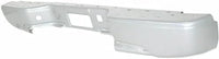 Rear Step Bumper Face Bar Only With Pad Provision Silver Steel Direct Replacement Compatible With 1999-2006 Chevrolet Silverado/GMC Sierra 1500 2500HD 3500 12473000-PFM