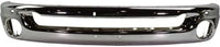 Front Bumper Face Bar Chrome + Upper Cover Textured + Lower Valance + Fog Light Bezels Left & Right Side Direct Replacement Compatible With 2006-2009 Dodge Ram Full Size Pickup