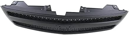 Front Grille Textured Shell And Insert + Headlight Left Driver & Right Passenger Side Direct Replacement Compatible With 2007-2013 Chevrolet Silverado 1500 GM1200578 GM2502280