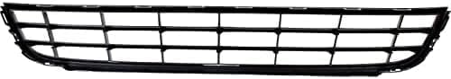 Front Bumper Grille Textured + Fog Light Covers Left Driver & Right Passenger Side Direct Replacement Compatible With 2011-2014 Volkswagen Jetta VW1036121 VW1038119 VW1039119