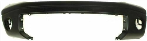 Front Bumper Cover Primed With Fog Light Holes & Without Parking Aid Sensor Holes Direct Replacement Compatible With 2007-2013 Toyota Tundra TO1000332 521190C944