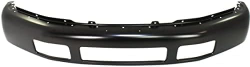 Front Bumper Face Bar Primed Steel With Fender Flare Holes Direct Replacement Compatible With 2005-2007 Ford F-450 / F-550 Super Duty FO1002397 5C3Z17757EAA