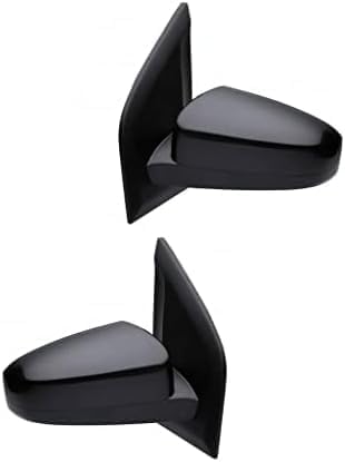 Set Of 2 Front Power Mirror Non-Folding Non-Heated Primed Left Driver & Right Passenger Side Direct Replacement Compatible With 2007-2012 Nissan Sentra NI1320167 NI1321167