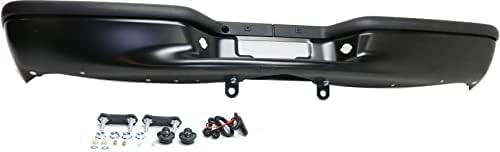 Rear Step Bumper Face Bar Steel With Pads Direct Replacement Compatible With 1997-2003 Ford F-150 FO1103104 YL3Z17906FA-PFM