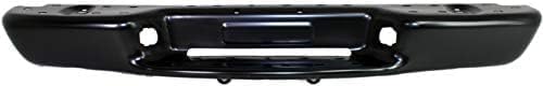 Step Bumper Face Bar Only With Pad Provision Without Mounting Bracket Primed Direct Replacement Compatible With 1998-2004 Chevrolet S10 GM1102414 15007515
