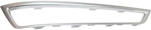 Set Of 2 Front Bumper Grille Molding Painted Silver Left Driver & Right Passenger Side Direct Replacement Compatible With 2010-2013 Acura MDX AC1039111 AC1038111 71104STXA00
