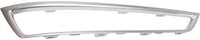 Set Of 2 Front Bumper Grille Molding Painted Silver Left Driver & Right Passenger Side Direct Replacement Compatible With 2010-2013 Acura MDX AC1039111 AC1038111 71104STXA00