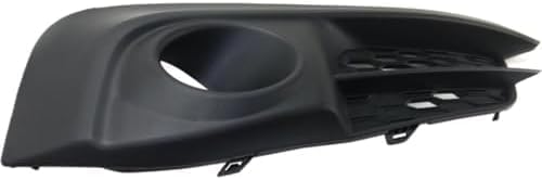 Set Of 2 Front Fog Lamp Molding Primed Right Passenger & Left Driver Side Direct Replacement Compatible With 2016-2018 Honda Civic HO1039129 HO1038129 71103TBAA10 71108TBAA10