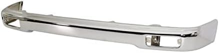 Front Bumper Face Bar Chrome Steel Direct Replacement Compatible With 1995-1997 Toyota Tacoma TO1002154 5210104060
