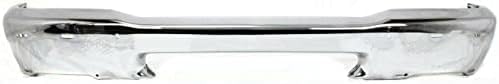 Front Bumper Chrome Styleside With Pad Holes Direct Replacement Compatible With 1998-2000 Ford Ranger FO1002346 F87Z17757BA