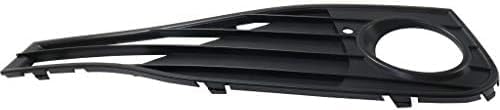 Set Of 2 Front Fog Light Molding Textured Plastic Left Driver & Right Passenger Side Direct Replacement Compatible With 2014-2020 BMW 4-Series BM1038194 BM1039194