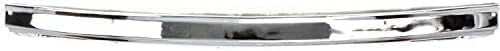 Front Bumper Chrome Steel With Top Pad Holes + Lower Valance Panel Primed Direct Replacement Compatible With 1986-1992 Nissan D21 / 1987-1992 Pathfinder NI1002107 NI1095102 6202209G25