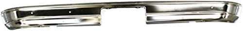 Step Bumper Face Bar Only With Pad Provision Without Mounting Bracket Chrome Direct Replacement Compatible With 1978-1996 GMC G-Series Van GM1102124 15975716