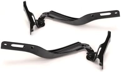 Set Of 2 Front Hood Hinge Assembly Steel Left Driver & Right Passenger Side Direct Replacement Compatible With 2006-2011 Honda Civic HO1236115 HO1236116 60120SNAA00ZZ 60170SNAA00ZZ