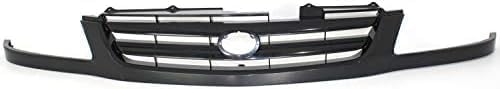 Front Grille Assembly Textured Shell And Insert Plastic Direct Replacement Compatible With 2001-2003 Toyota Sienna TO1200239 5310008030J0