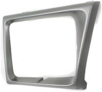 Set Of 2 Front Headlight Door Bezel Argent Plastic Right & Left Side Direct Replacement Compatible With 1992-1996 Ford E-Series Econoline Van FO2513141 FO2512141 F2UZ13064A F2UZ13064B