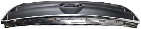 Front Grille Chrome Shell With Painted Silver Black Insert Plastic Direct Replacement Compatible With 2007-2009 Hyundai Santa Fe HY1200146 865602B010
