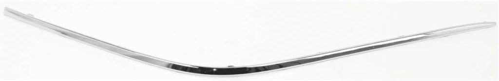 Front Bumper Molding Chrome Right Passenger Side Direct Replacement Compatible With 2000-2002 Mercedes-Benz E-Class MB1044102 2108851074