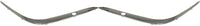 Set Of 2 Front Bumper Outer Cover Molding Chrome Plastic Left Driver & Right Passenger Side Direct Replacement Compatible With 1995-2001 BMW 7-Series BM1047104 BM1046104