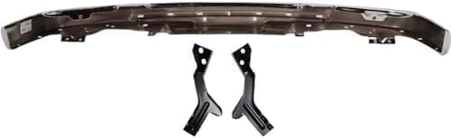 Front Bumper Impact Bar Chrome With Brackets Direct Replacement Compatible With 2004-2012 Chevrolet Colorado/GMC Canyon GM1002460 19210442