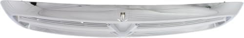 Front Grille Chrome Shell And Horizontal Bar Insert Plastic Direct Replacement Compatible With 2002-2005 Dodge Full Size Pickup D070120