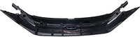 Front Bumper Grille Textured Shell And Insert Plastic Direct Replacement Compatible With 2016-2018 Honda Civic HO1200231 71121TBAA01