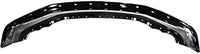 Front Bumper Face Bar Chrome Steel With Molding Pad Holes Direct Replacement Compatible With 2008-2010 Ford F-250/350 Super Duty FO1002406 8C3Z17757B