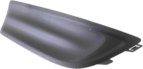 Set Of 2 Front Fog Light Cover Dark Gray Plastic Right Passenger & Left Driver Side Direct Replacement Compatible With 2012-2013 Honda Civic HO1039104 HO1038104 71106TS8A01