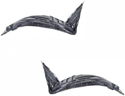 Set Of 2 Front Section Fender Liner Plastic Left Driver & Right Passenger Side Direct Replacement Compatible With 2003-2005 Nissan 350Z NI1251130 NI1250130 63844CD000 63845CD000