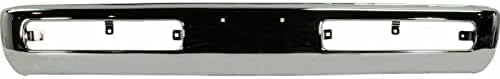 Front Bumper Chrome + Grille + Brackets + Light Molding Bezel Left Driver & Right Passenger Side Direct Replacement Compatible With 1996-1997 Nissan Pickup NI1002127 NI1200116