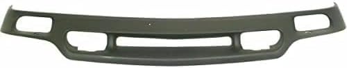 Front Bumper + Upper Cover Primed + Lower Valance Air Deflector Textured Direct Replacement Compatible With 1999-2002 GMC Sierra / 2001-2006 Yukon 1500 2500 GM1051105 GM1092169