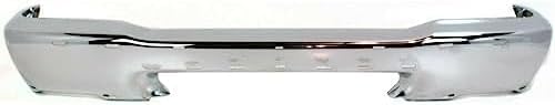 Front Bumper Chrome Steel With Hole Direct Replacement Compatible With 2001-2010 Mazda Pickup MA1002134 1F2350031