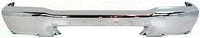 Front Bumper Chrome Steel With Hole Direct Replacement Compatible With 2001-2010 Mazda Pickup MA1002134 1F2350031