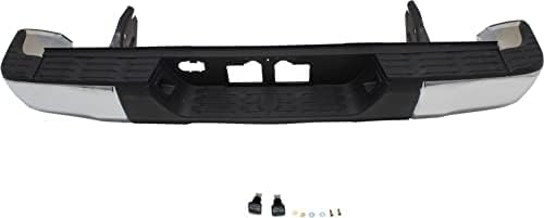Rear Step Bumper Assembly Chrome Steel Direct Replacement Compatible With 2014-2021 Toyota Tundra TO1103119 521520C030 521510C100 520570C0
