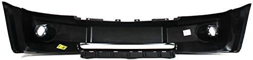Front Bumper Cover + Lower Valance Primed + Molding Chrome Direct Replacement Compatible With 2005-2007 Jeep Grand Cherokee CH1090130 CH1044101 CH1000450 5159125AB 5159124AA 5159127AA